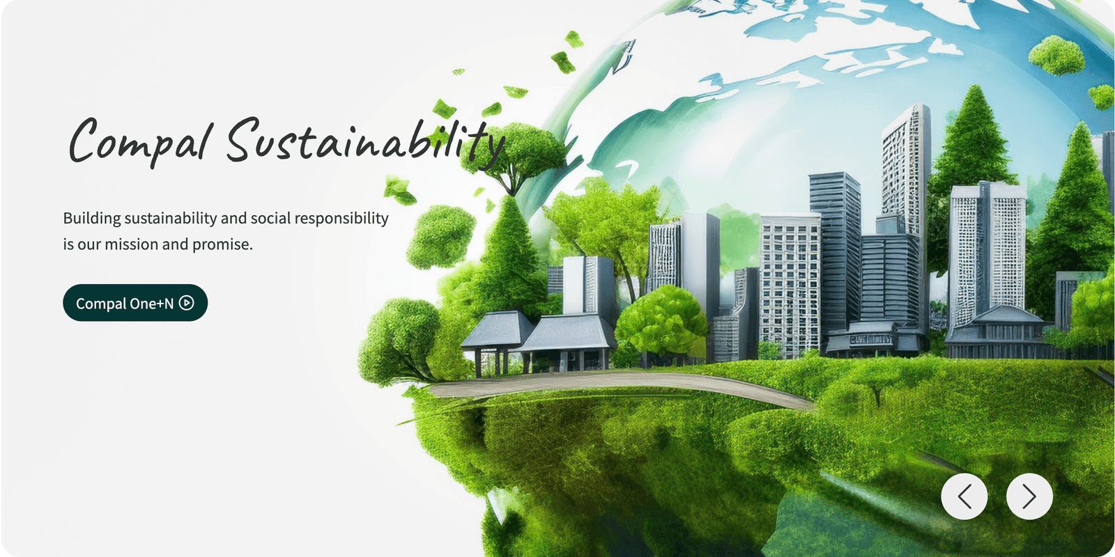 Compal ESG homepage banner